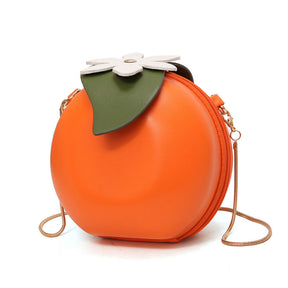 New Cute Fruits Orange Crossbody Bags Chain Shoulder Bag