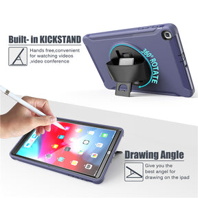 Spider Man 3-Layer Heavy Duty Tablet Case For Samsung Tab A 10.1 inch 2019 T510/T515-Dark Blue