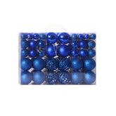 100 Pcs Christmas Ball Ornaments Set for Xmas Tree Decor-Royal Blue