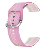Semi Frosted Watch Strap Transparent Rainbow for Samsung Huawei Watch-06