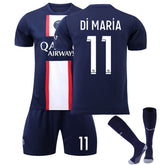 DI MARIA #11 Paris Home Jersey 2022/23 Soccer Jersey Kit Football T-shirt Set For Adult Kids
