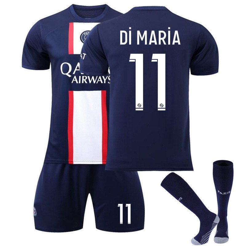 DI MARIA #11 Paris Home Jersey 2022/23 Soccer Jersey Kit Football T-shirt Set For Adult Kids