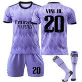 VINI JR #20 Real Madrid Club Away Jersey 2022/23 Soccer Jersey Kit For Adult Kids