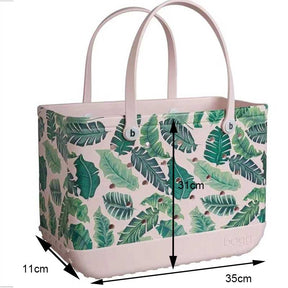 Waterproof Washable Tote For Beach Boat Pool Work School Sports-Banana Leaf