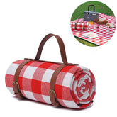 Picnic Blanket Waterproof Foldable Picnic Mat for Beach Camping-Red