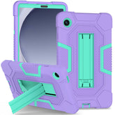 ShockProof Tablet Case with Stand for Samsung Galaxy A9 8.7 Inch-PurpleGreen