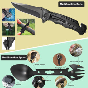 32 In 1 Camping Survival Gear And Equipment Kit-T1