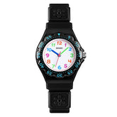 Kids Waterproof Quartz Watch Fashion Watch-Black