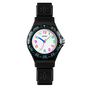 Kids Waterproof Quartz Watch Fashion Watch-Black