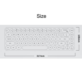 Wireless Keyboard and Mouse Set Combo 2.4G for Laptop Desktop-IDou-Milk Tea