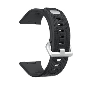 Soft Silicone Band For Fitbit Ionic Smart Watch Replacement Accessories-Black