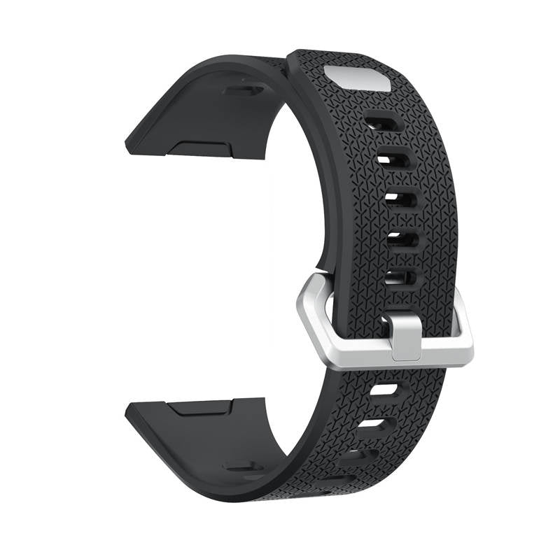 Soft Silicone Band For Fitbit Ionic Smart Watch Replacement Accessories-Black
