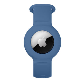 Apple Airtags Watch Strap Silicone Protective Sleeve-Blue