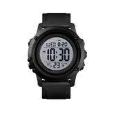 Digital Sports Watch Back Light Watch-BlackB