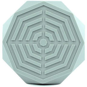 Geometric Silicone Ashtray Eco-Friendly Portable Unbreakable Tabletop Tray for Cigarettes Cigar -Gray