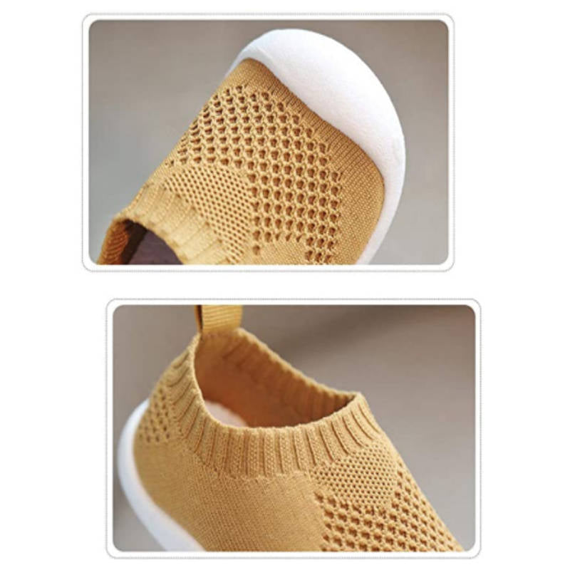 Toddler Shoes Baby First-Walking Trainers Toddler Infant Boys Girls-C001Brown