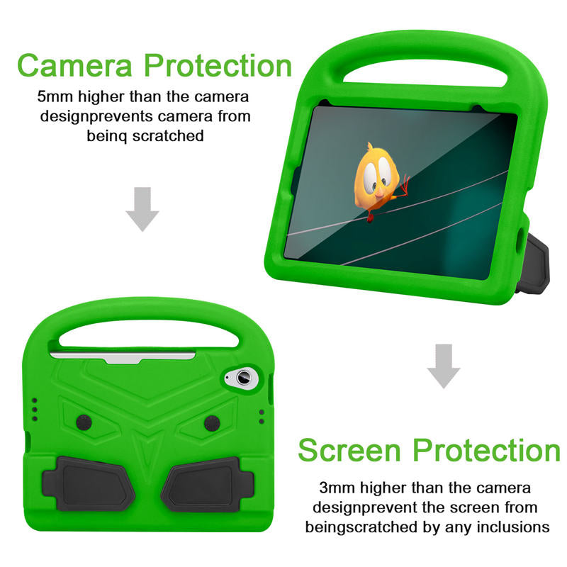 Sparrow iPad Case Kids Safe Shockproof Handle Stand Cover For Mini6-Green