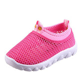 Toddler Kids Water Shoes Breathable Mesh Running Sneakers Sandals for Boys Girls-Pink