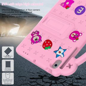 Strawberry Tablet Case for Lenovo Tab M10 Plus TB-125FU (2022)/Nokia T20 10.36 (2021)/Samsung For tab A8 10.5 (2021)-Pink