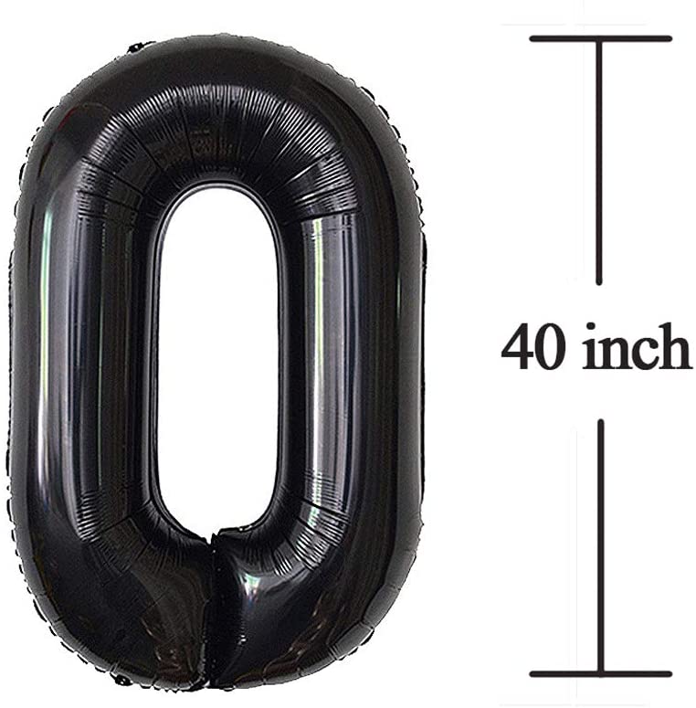 Number Balloons Giant Jumbo Number Foil Mylar Balloons for Birthday and Anniversary Decorations -Rose Gold