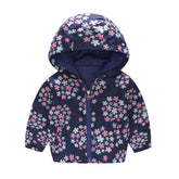 Boys Girls Cartoon Print Zip Lightweight Jacket Hooded Coats Casual Windbreaker-6
