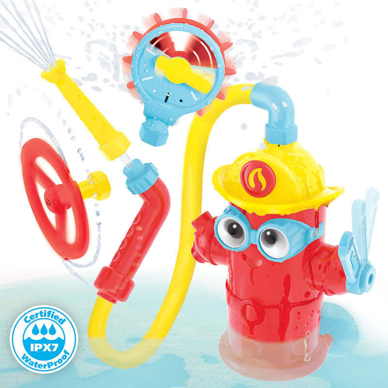 Baby Bath Toy Sprays Water Sprinkler Fire Hydrant Set for Ages 3+