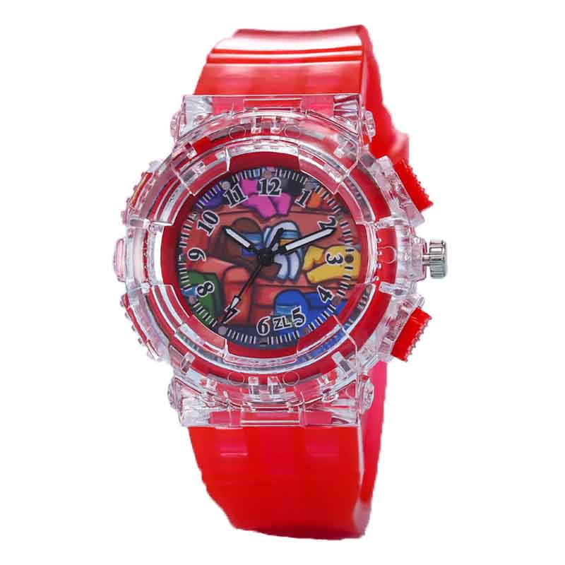 Kids Watch Game Peripheral Colorful LED Light Watch-B