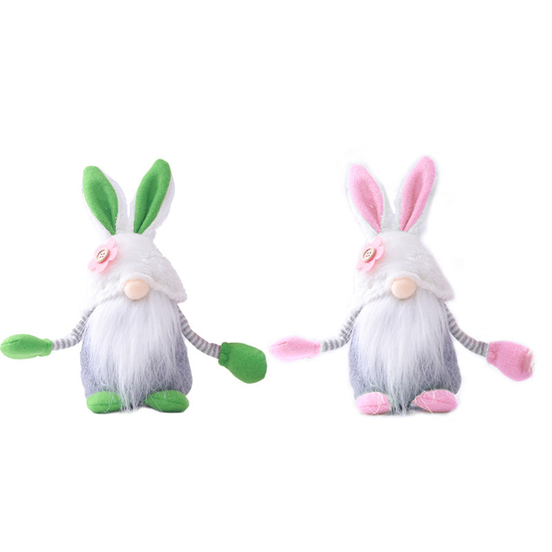 2Pcs Easter Plush Bunny Gnome Holiday Gift Home Decoration