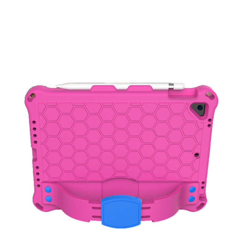 Hive iPad Case For iPad 5/6/Pro 9.7/iPad9.7 Durable Stand Cover With Shoulder Strap-RoseBlue