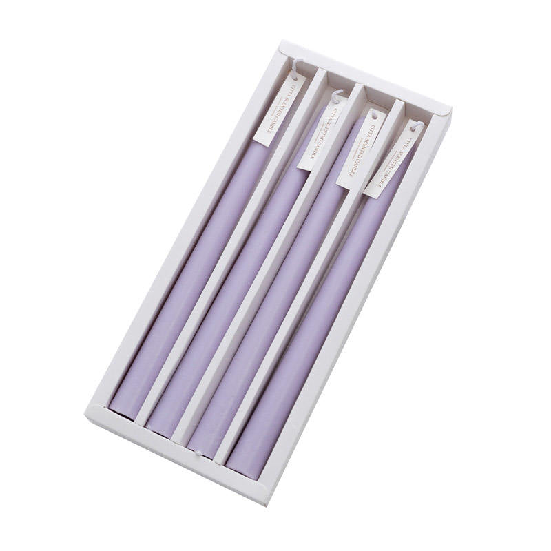 Essential Oil Purple and Lavender Scented Pillar Candle Chrismas Candles Gift for Friends