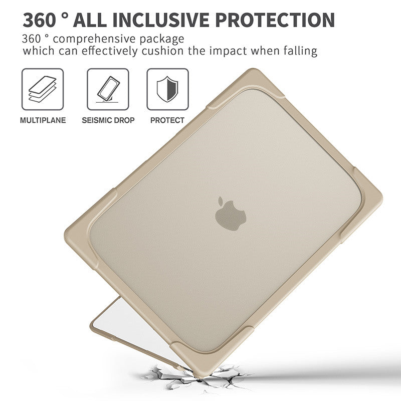 Anti Fall Case Breathable Compatible with Macbook Air 15 2023 A2941-Khaki