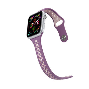 Nike Silicone Sport Breathable Watch For Apple iWatch Series-Purple Pink