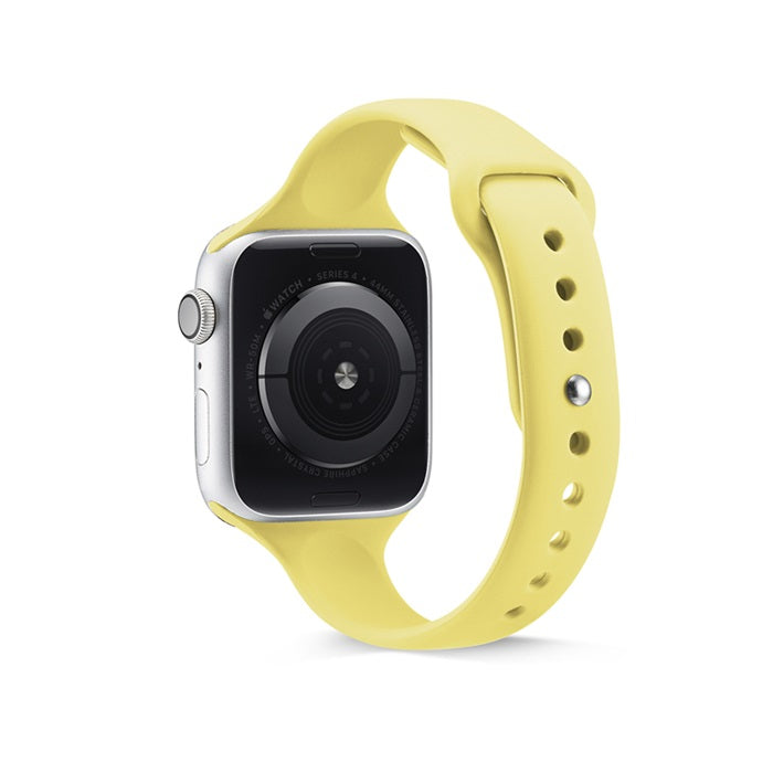 XMY Soft Silicone Watch Band For Apple iWatch Series-Yellow