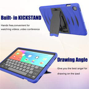 Shock Wave Kickstand Case Anti-Fall Protection For Samsung Tab S5E 10.5 T720/T725(2019)-Blue