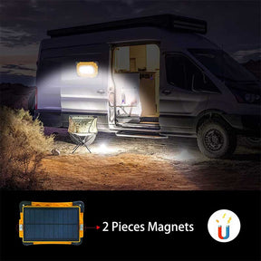 Rechargeable Solar LED Work Light 4 Light Modes for Job Site Lighting Emergency Camping-60W