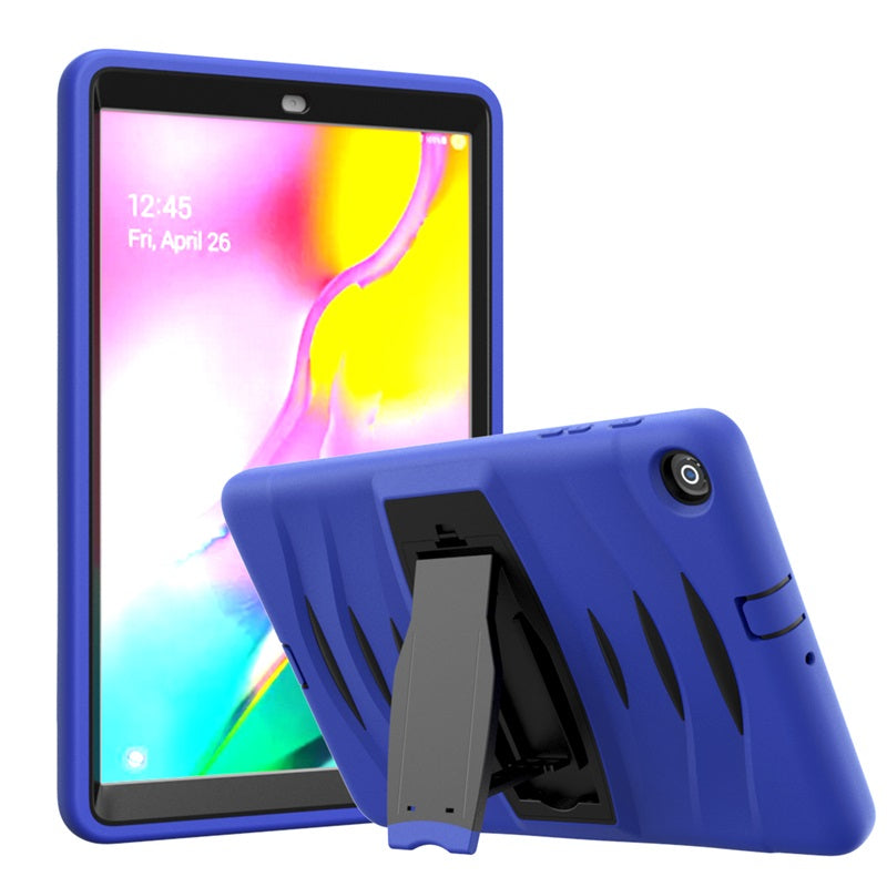 Shock Wave Kickstand Case Anti-Fall Protection For Samsung Tab A 10.1 T510/T515(2019)-Blue