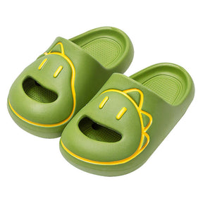 Kids Slide Sandals Thickened Sole Ergonomic Slippers for Outdoor-Green