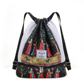 Womens Drawstring Bag Large Wet and Dry Separation Backpack-Tree
