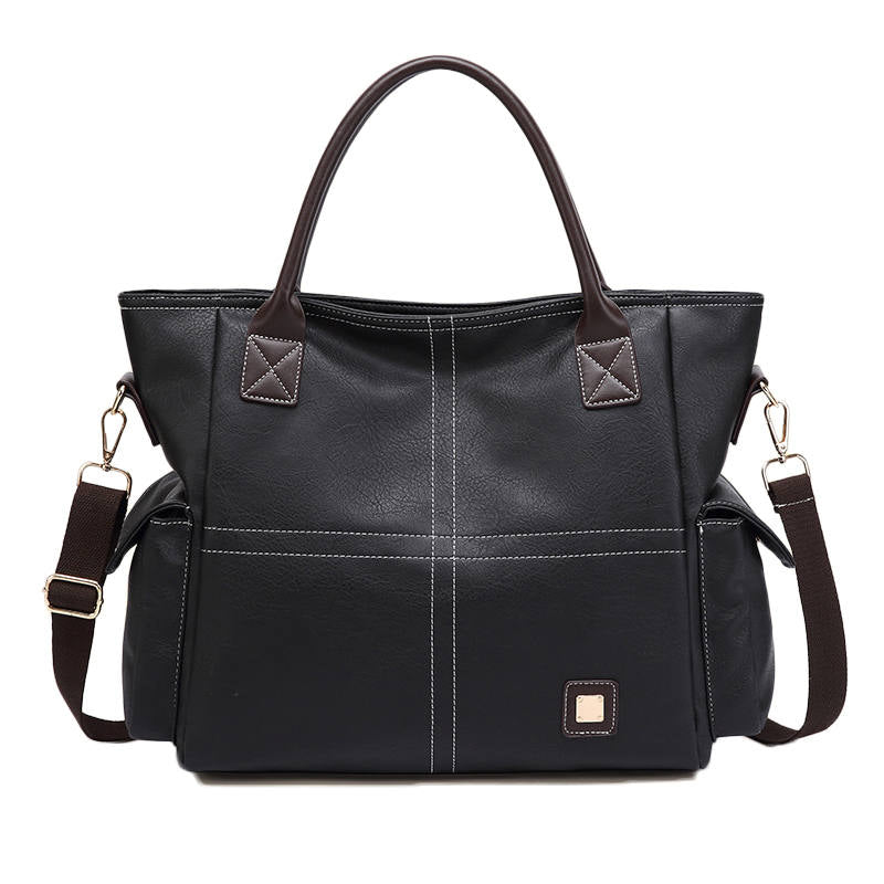 Large Hobo Handbags for Women Sturdy Top Handle Shoulder Bags with Adjustable Strap-Black