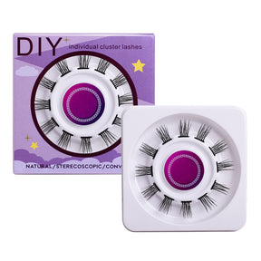 12 Clusters DIY Natural Eyelash Wispy Light 3D Effect Individual Lashes-W02