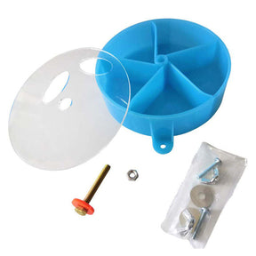 Bird Foraging System Wheel Seed Food Ball Spinning Training Toy-Blue