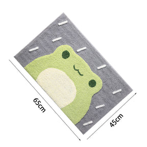 Durable Indoor Soft Front Door Rug, Water-Absorbing and Anti-Skid, Suitable for Bathroom Door, Indoor, Entry Mat  (Little Frog)