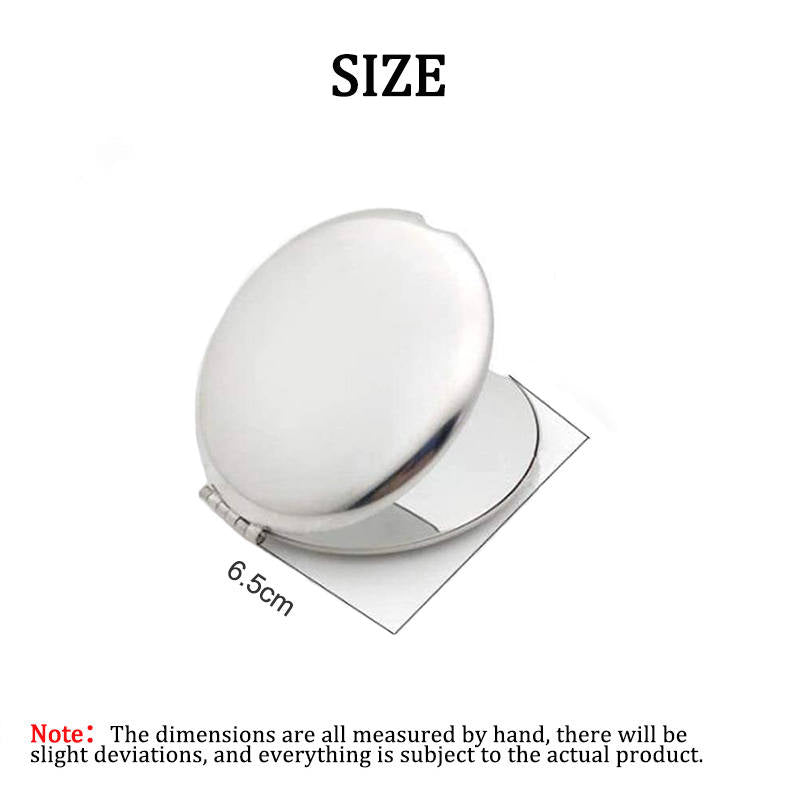 Double Sides Mini Travel Mirror-Round