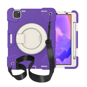 iPad Case For iPad Air 5 with 360¡ãSwivel Stand-Catharanthus Roseus