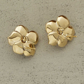 Women's 925 Sterling Silver Flower Stud Earrings Pearl Rose Flower Hypoallergenic Stud Earrings