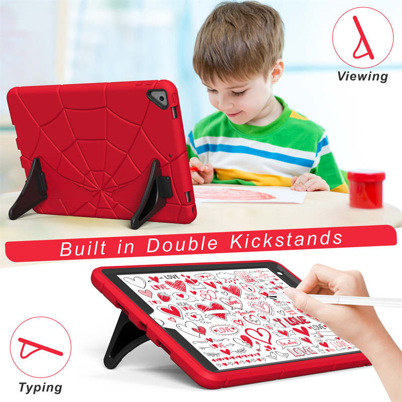 Spiderman iPad Case with Kickstand for ipad 10.2 Inch 2021/2020/2019-RedBlack