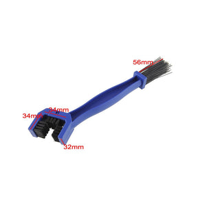 2Pcs Bicycle Motorcycle Chain Washing Cleaning Brush-Blue+Red