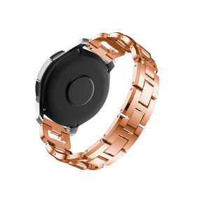 Diamonds Metal Bands For Samsung S3/Galaxy Watch 46mm(Rose Gold)