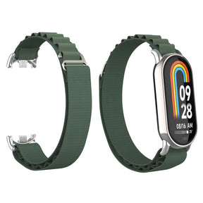 Nylon Sports Strap with Adjustable Metal G-hook for Mi 8 Watch-Green A