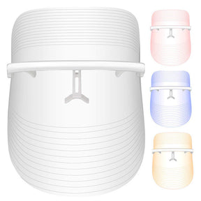 USB Rechargeable 3 Color Facial-Mask Portable Photon-Face Skin Care Device